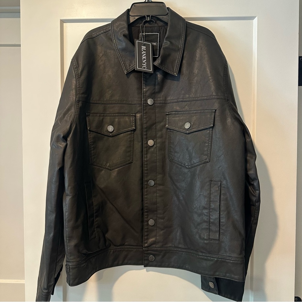 Black Faux Leather Jacket